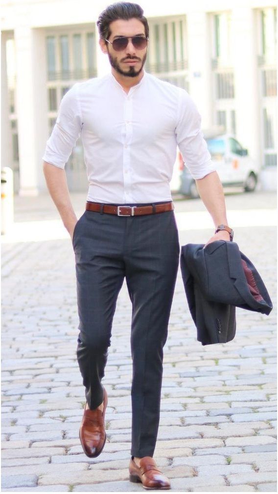 Casual White Shirt Combinations with Jeans & Formal Pant - Ok Easy Life