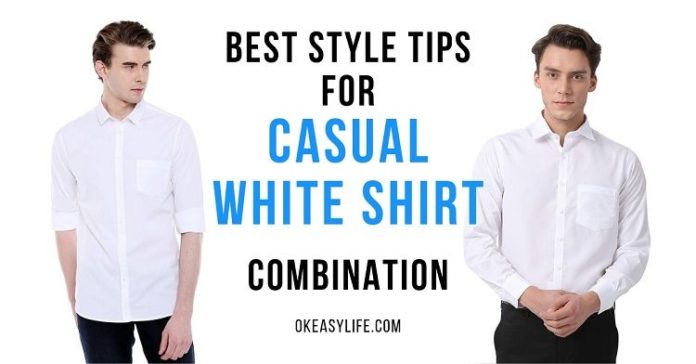 casual white shirts