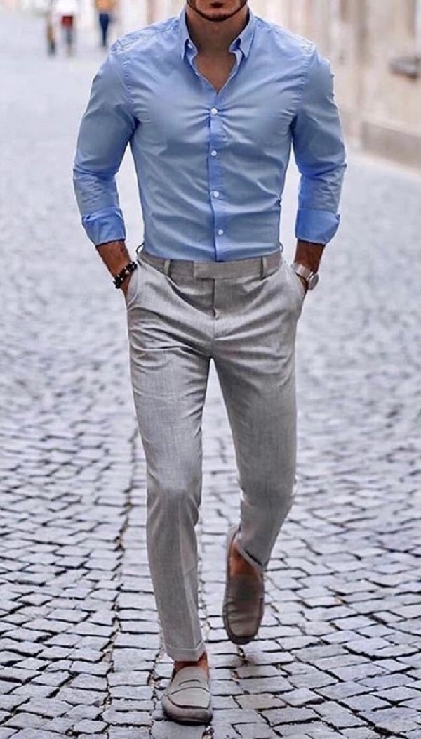 Casual BlueShirt Combinations: 10 Best Style Tips For Men in 2020