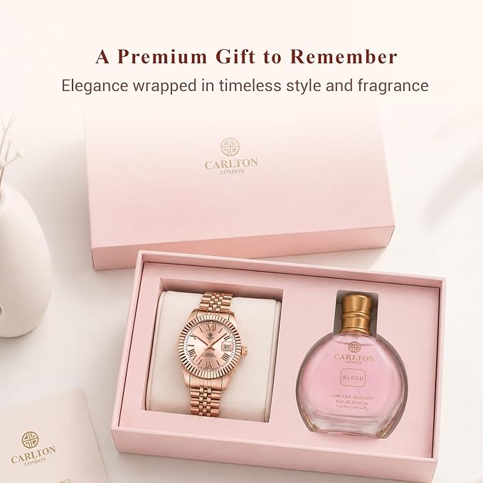 Top 30+ Unique Birthday Gift Ideas for Her You Shouldn’t Miss 7 Carlton London Harper Women's Gift Set Watch