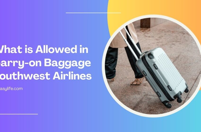 What is Allowed in Carryon Baggage Southwest Airlines OK Easy Life